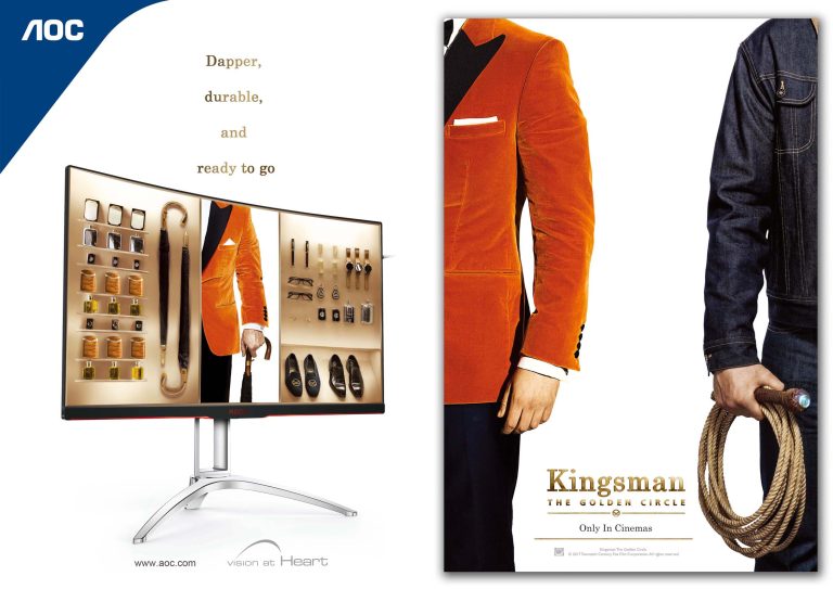 AOC Bekerjasama dengan Twentieth Century Fox Film Mempromosikan Kingsman The Golden Circle